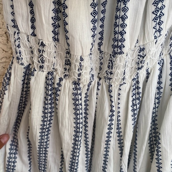 Lulu's Black and White Jumpsuit Off-Shoulder Ruffled - Picture 3 of 4